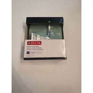 Delta Double Robe Hook Dryden Collection Chrome Finish 75135 New